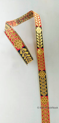Thumbnail for Floral Jacquard Trim Decorative Trim Fashion Trim, Ribbon Sash, Indian Trim