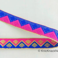 Thumbnail for Floral Jacquard Trim Decorative Trim Fashion Trim, Ribbon Sash, Indian Trim