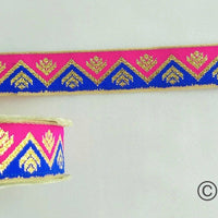 Thumbnail for Floral Jacquard Trim Decorative Trim Fashion Trim, Ribbon Sash, Indian Trim