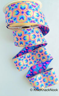 Thumbnail for Wholesale Metallic Floral Trim, Indian Border, Sari Trim