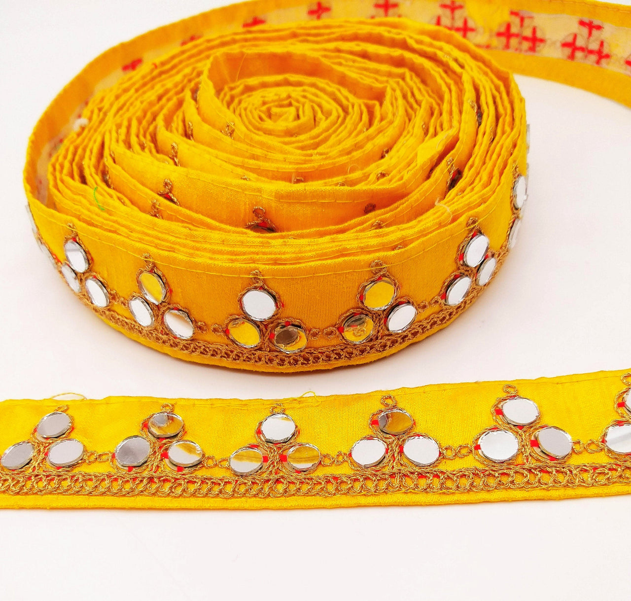 Yellow Silk Trim