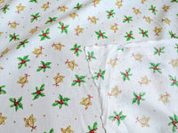 Thumbnail for Ivory Christmas Mistletoe Cotton Fabric Christmas Fabric, Festive Fabric, Holiday Fabric