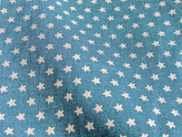 Thumbnail for Bottle Green Cotton Poplin Fabric With Gold Stars Christmas Fabric, Festive Fabric, Holiday Fabric