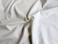 Thumbnail for White Cotton Poplin Fabric With Silver Stars Christmas Fabric, Festive Fabric, Holiday Fabric