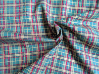 Thumbnail for Bottle Green Christmas Tartan Cotton Fabric Christmas Fabric, Festive Fabric, Holiday Fabric