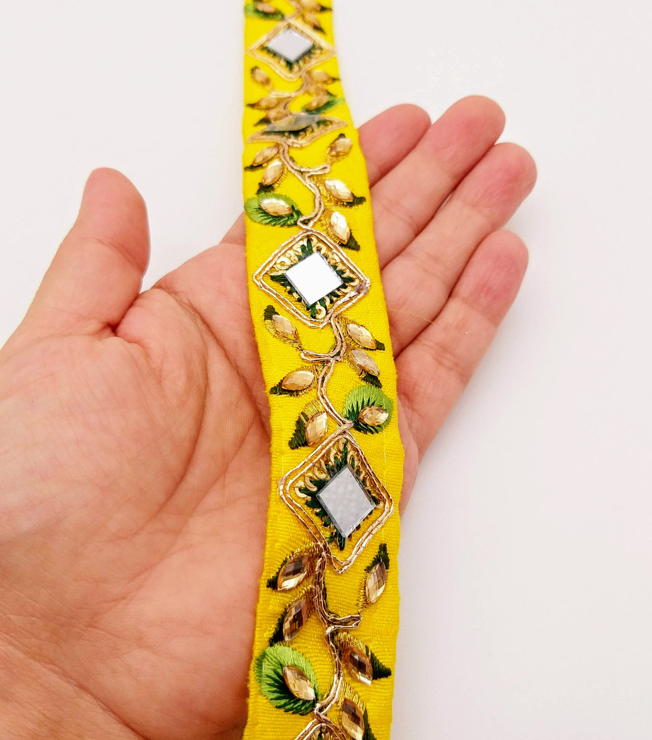 Yellow Silk Trim