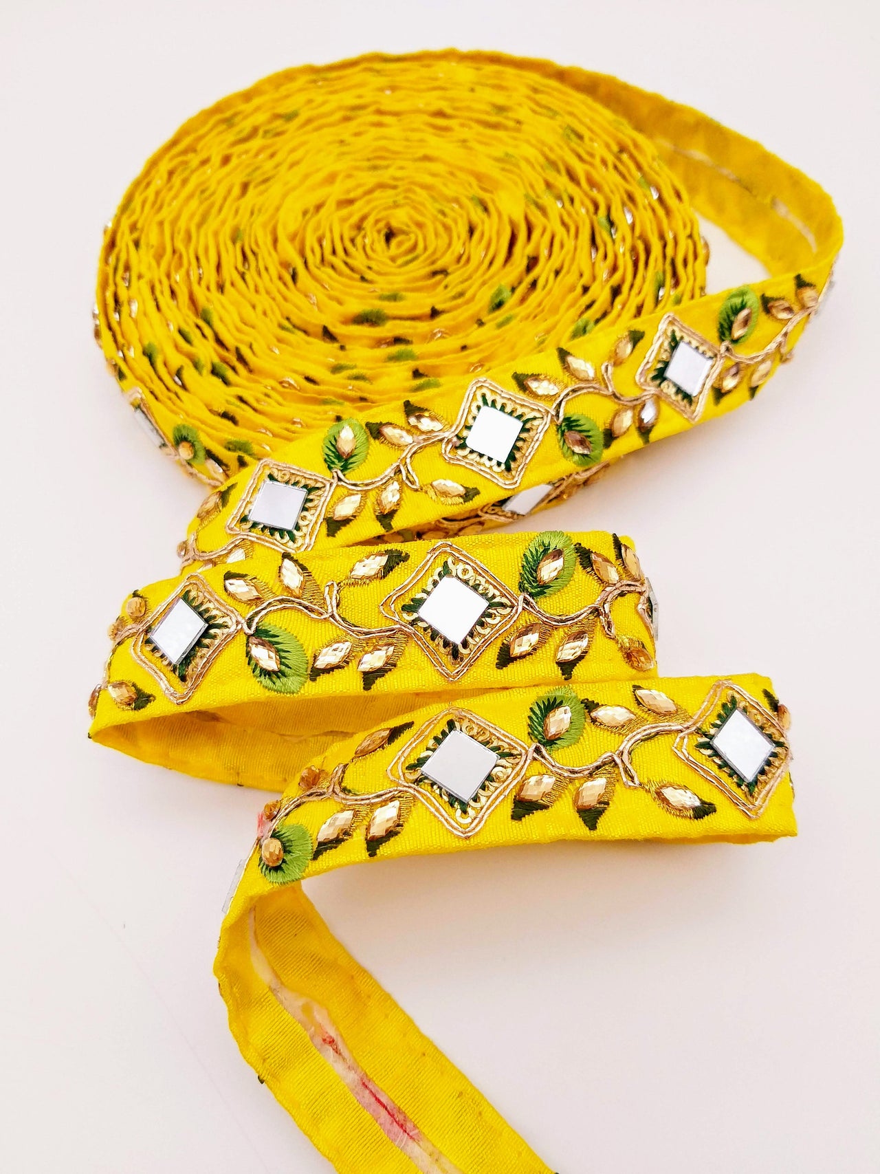 Yellow Silk Trim