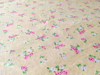 Thumbnail for Yellow Small Flowers Winceyette Brushed Cotton Fabric, Pink and White Small Flowers Fabric, Small Flower Fabric