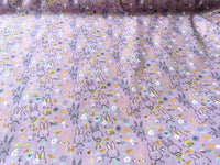Thumbnail for Lilac Purple Sally Polycotton Spring Bunny Rabbit Easter Fabric, Festive Fabric, Holiday Fabric