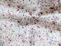 Thumbnail for Pink Poly Cotton Rose Fabric, Floral Fabric, Small Print Fabric