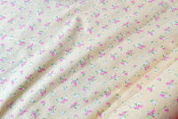 Thumbnail for Yellow Small Flowers Winceyette Brushed Cotton Fabric, Pink and White Small Flowers Fabric, Small Flower Fabric