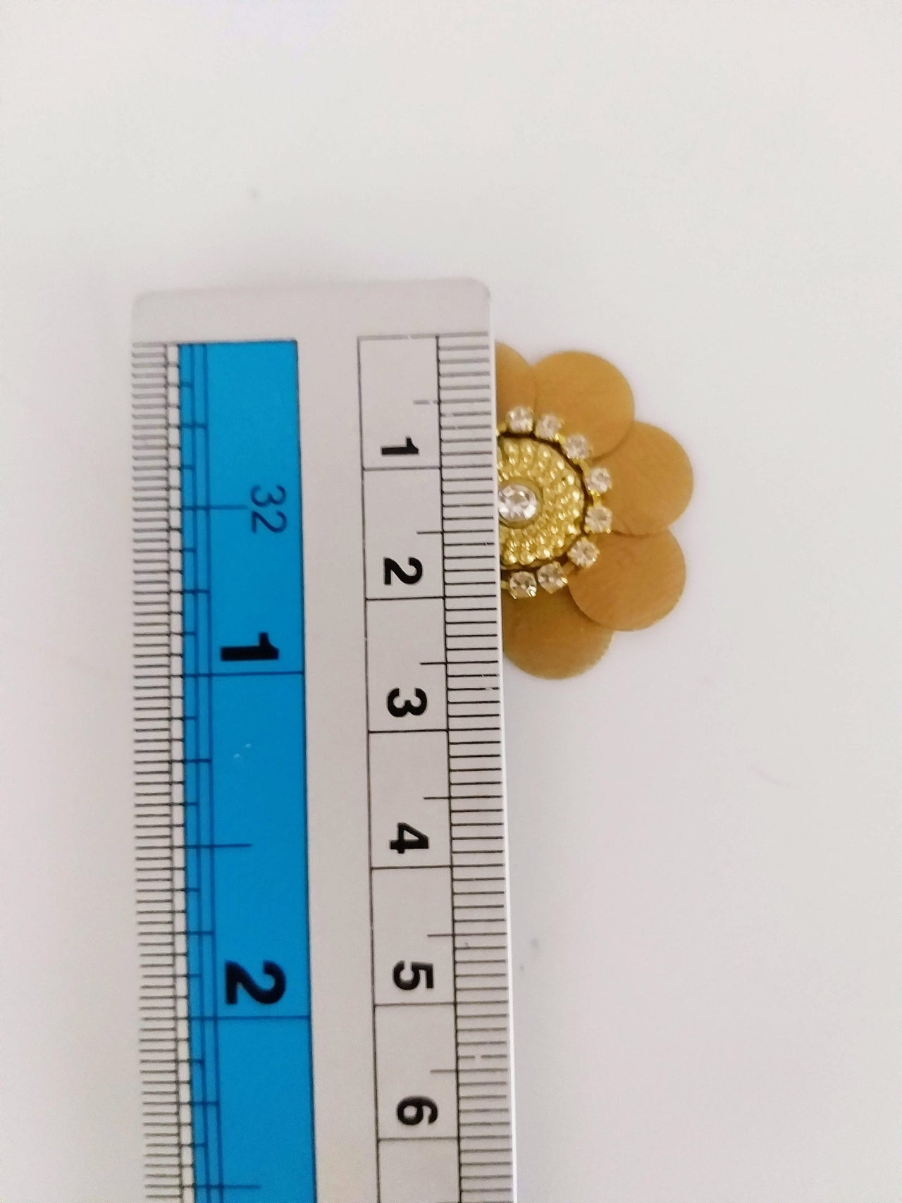 5 Brown Floral Applique, Sequins and Rhinestone Appliques, Headband Applique