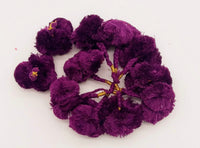Thumbnail for 4 x Violet Pom-Pom Tassels Latkan, Pompom Decorations, Pom poms