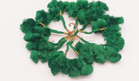 Thumbnail for 4 x Green Pom-Pom Tassels Latkan, Pompom Decorations, Pom poms