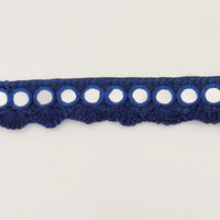 Thumbnail for Navy Blue Fringe Trim With Mirrors, Boho, Bohemian Trim