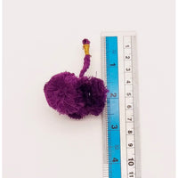 Thumbnail for 4 x Violet Pom-Pom Tassels Latkan, Pompom Decorations, Pom poms