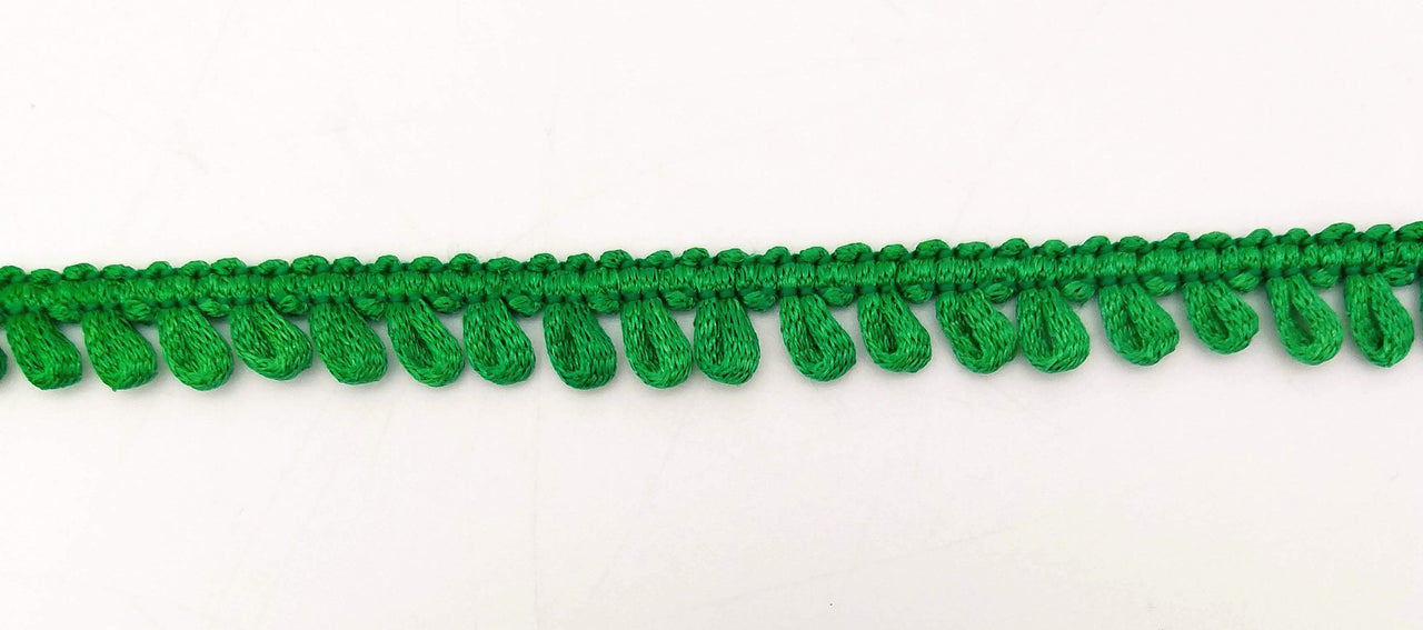 Green Two Tone Thread Lace, 9 Yards, Embroidery Lace Trims