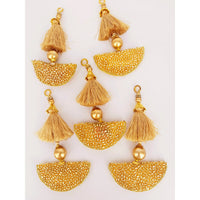 Thumbnail for Pale Gold Bead Tassels Latkan, Indian Latkans, Blouse Latkan