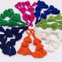 Thumbnail for Dark Pink Tassels, Cotton Tassels, Bohemian