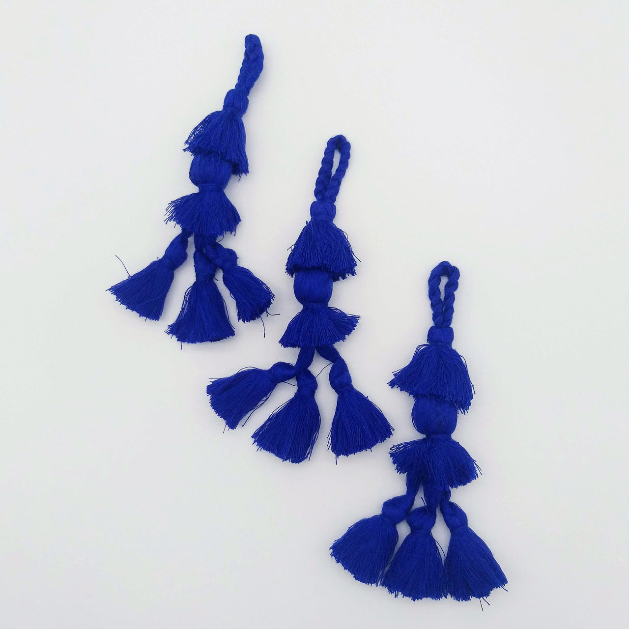 Royal Blue Tassels, Cotton Tassels, Bohemian