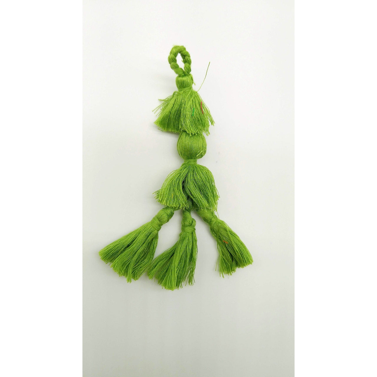 Fern Green Tassels, Cotton Tassels, Bohemian