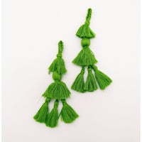 Thumbnail for Fern Green Tassels, Cotton Tassels, Bohemian
