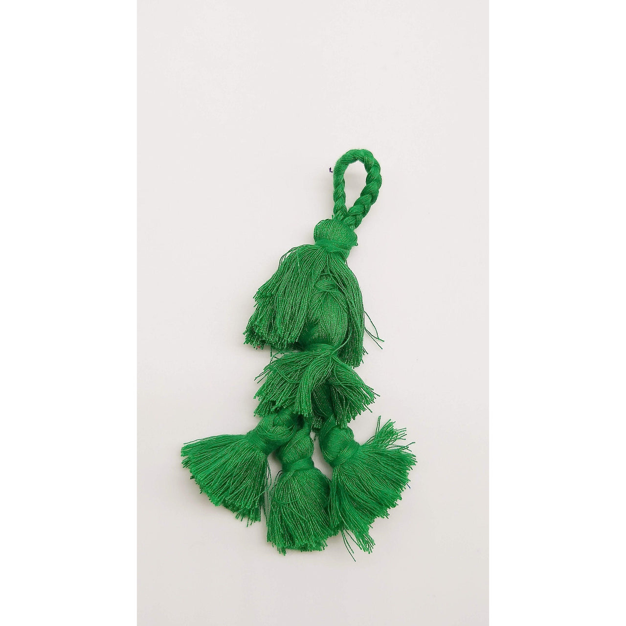 Dark Green Tassels, Cotton Tassels, Bohemian