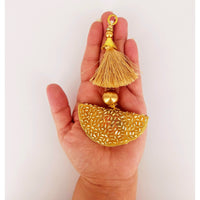 Thumbnail for Pale Gold Bead Tassels Latkan, Indian Latkans, Blouse Latkan