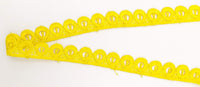 Thumbnail for 9 Yards Yellow Embroidery Polyester Lace Trim, Approx. 18mm Wide, Fringe Trim
