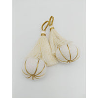 Thumbnail for Beige and Gold Pumpkin Tassels, Latkan, Indian Tassels