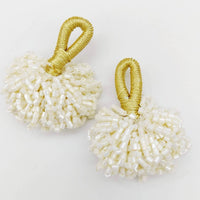 Thumbnail for White Bead Tassels Latkan, Indian Latkans, Sewing Latkans