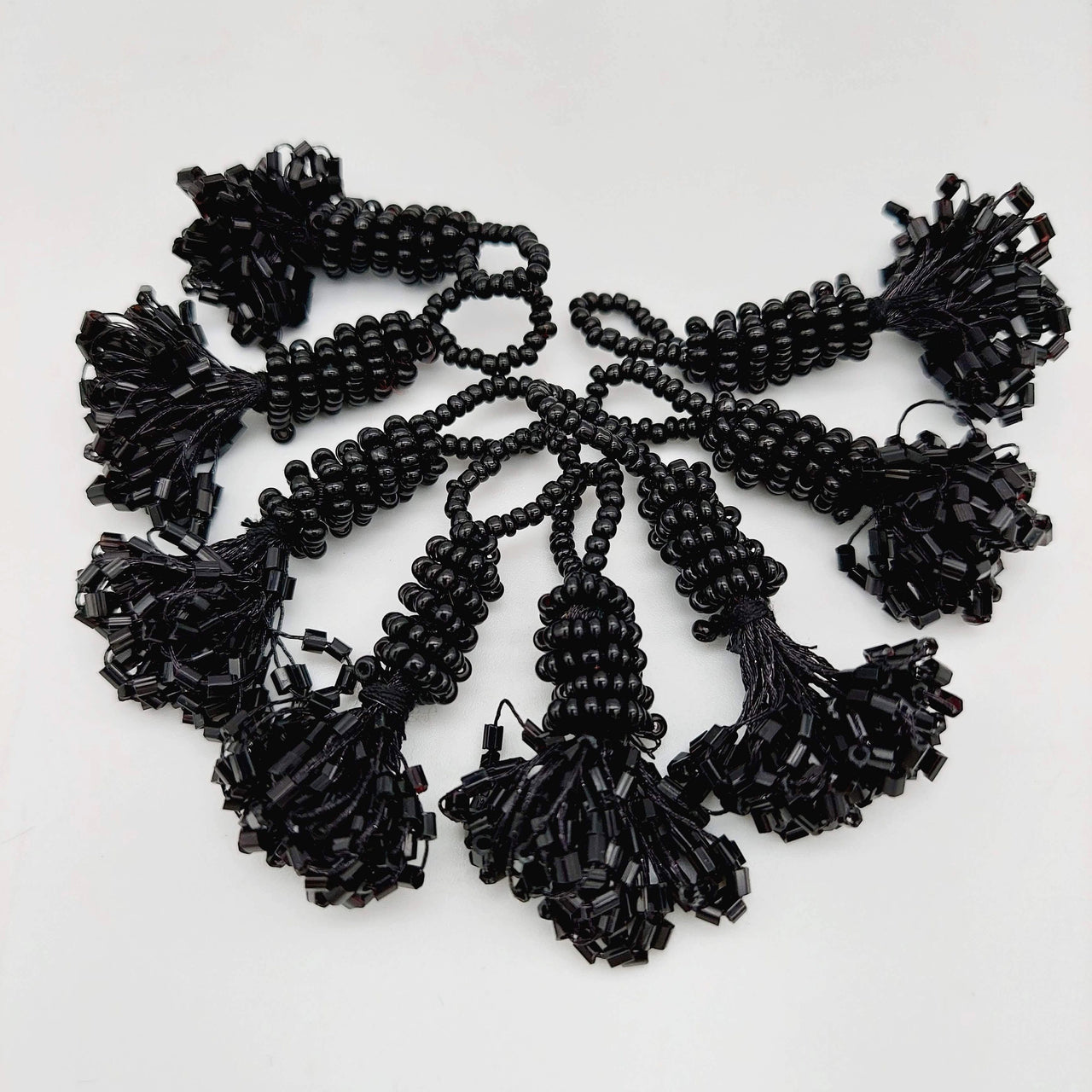 Black Bead Tassels Latkan, Indian Latkans, Sewing Latkans