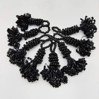Thumbnail for Black Bead Tassels Latkan, Indian Latkans, Sewing Latkans