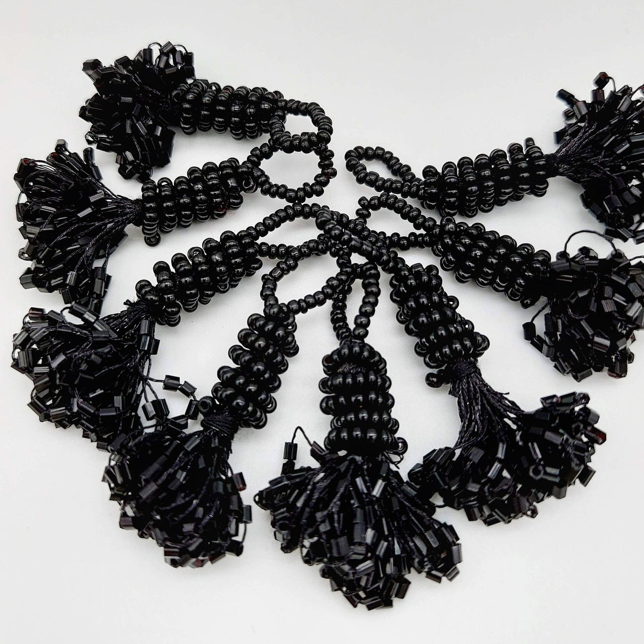 Black Bead Tassels Latkan, Indian Latkans, Sewing Latkans