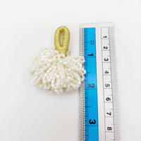 Thumbnail for White Bead Tassels Latkan, Indian Latkans, Sewing Latkans
