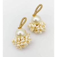 Thumbnail for Cream Pearl Bead Tassels Latkan, Indian Latkans, Sewing Latkans
