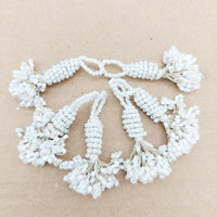 Thumbnail for White Bead Tassels Latkan, Indian Latkans, Sewing Latkans