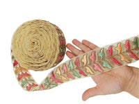 Thumbnail for Sheer Gold Tissue Embroidered Trim, Decorative Trim, Trim By Yard
