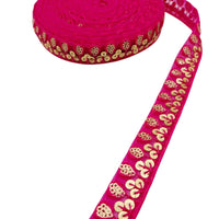Thumbnail for Net Embroidered Lace Trim Sequins Trim 3 Yards Decorative Sari Border Costume Ribbon Crafting Sewing Tape