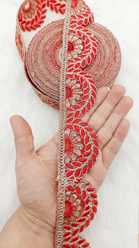 Thumbnail for Embroidered Scallop Lace Trim, 9 Yards Trim Sewing Decorative Ribbon, Scallop Trim