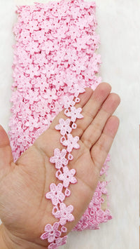 Thumbnail for Floral Fringe Trim, Polyester Floral Embroidered Crafting Edging Lace Trim, Trim by 10 Yards