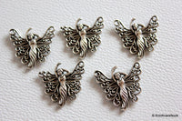 Thumbnail for 2 x Tibetan Silver Angel Girl Pendants / Charms