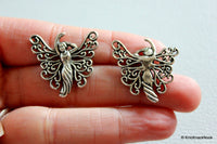 Thumbnail for 2 x Tibetan Silver Angel Girl Pendants / Charms