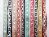 Thumbnail for Art Silk Trim with Gold Embroidery and Sequins Indian Sari Border Trim By 3 Yards Decorative Trim Craft Lace, 10 Colours