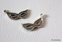 Thumbnail for 5 x Zinc Alloy Mask Pendants / Charms