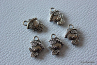 Thumbnail for 5 x Zinc Alloy Cat / Kitty Charms / Pendants 15mmx11mm