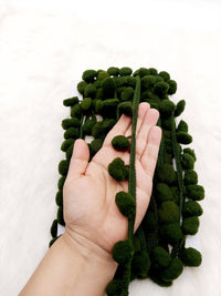 Thumbnail for 9 yards x Wholesale Green Pom Pom Fringe Trim, Pompom Trimming, Tassels