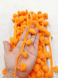 Thumbnail for 9 yards x Wholesale Tropical Pom Pom Fringe Trim, Pompom Trimming, Tassels
