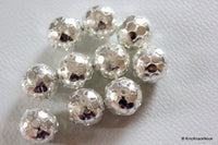 Thumbnail for 10 x Silver Tone Ornate Filigree Spacer Beads 10mm