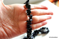 Thumbnail for Blue Black Chip Beads 10mm-15mm, 17.5 inch strand